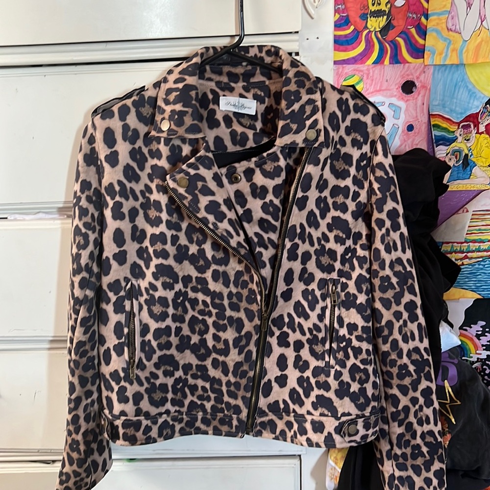 BRAND NEW cheetah print jacket